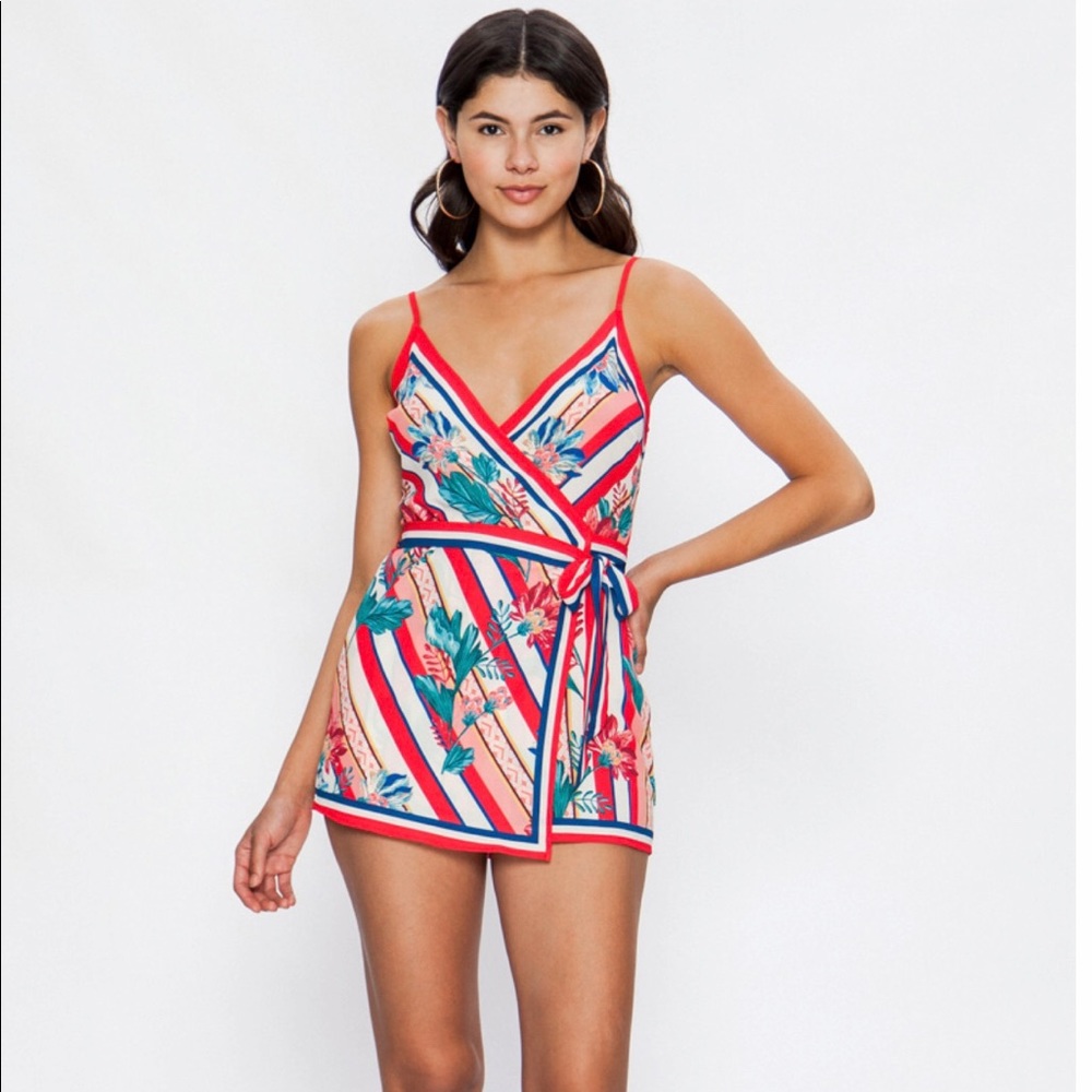 Americana Floral Romper